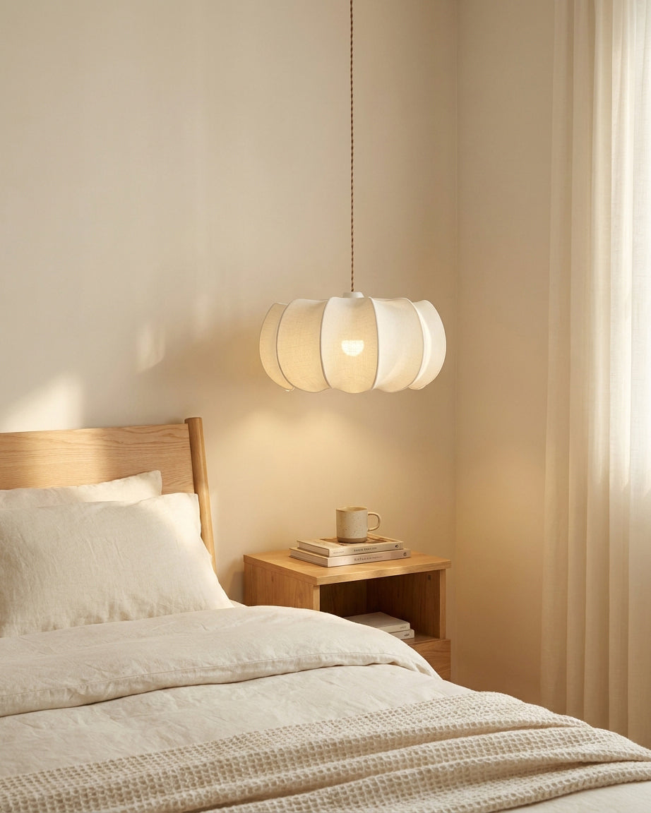 Elaeenne hanglamp met bloemblaadjes