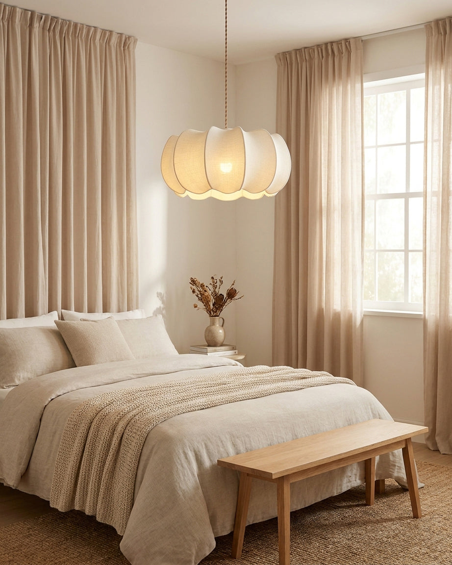 Elaeenne hanglamp met bloemblaadjes