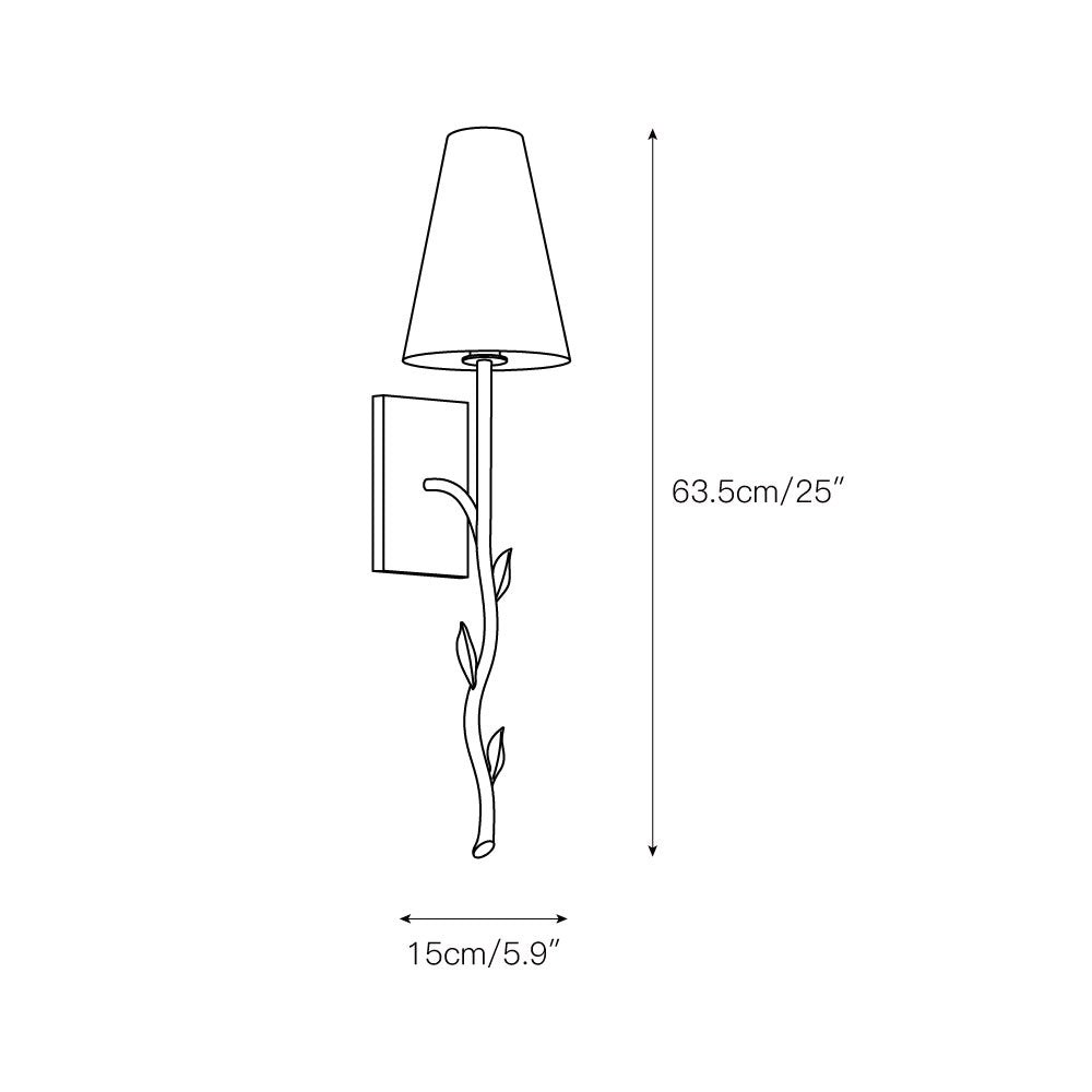 Bramble wandlamp