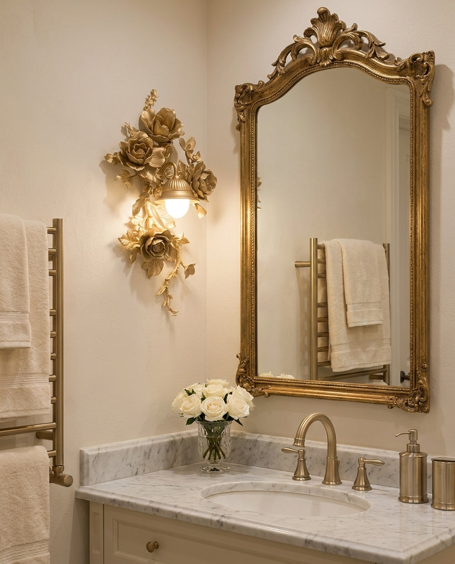 Gilded wandlamp