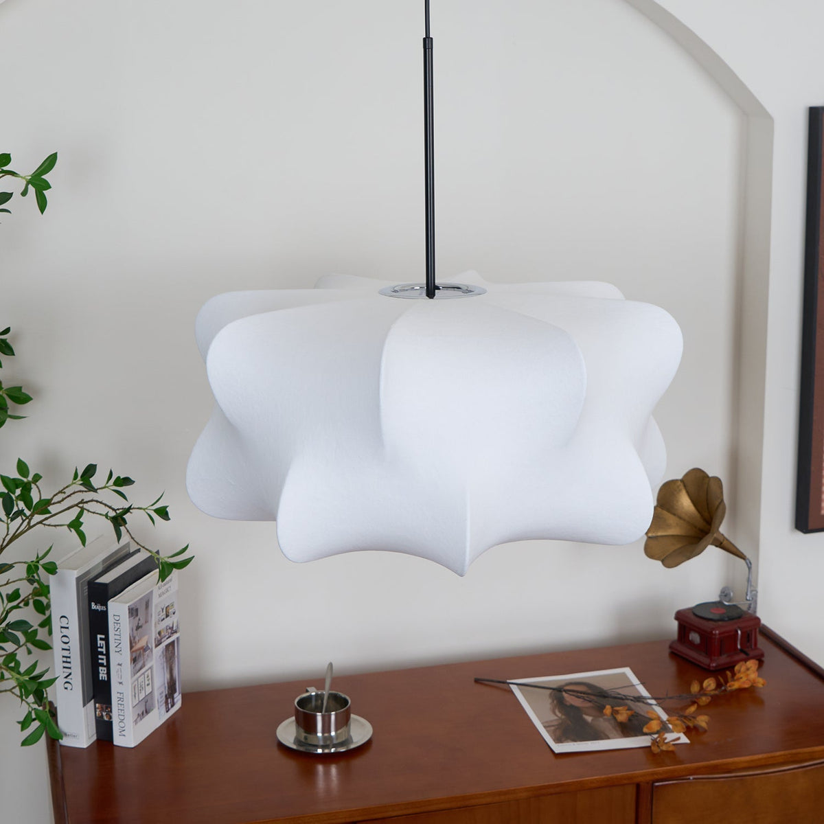 Luxe moderne hanglamp van zijde