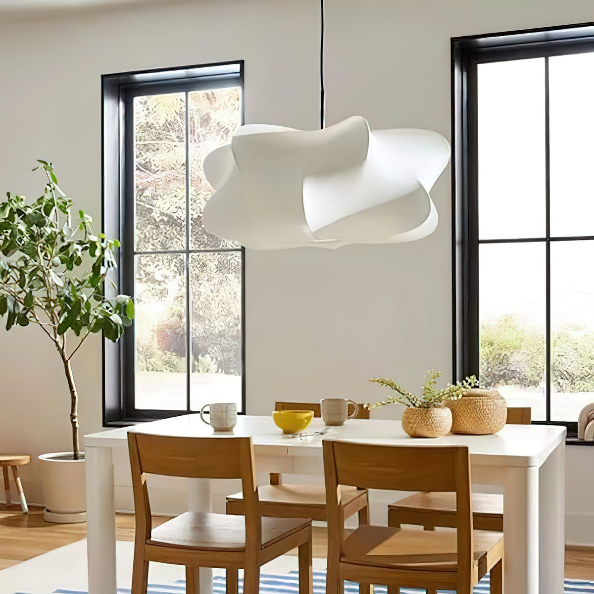 Luxe moderne hanglamp van zijde