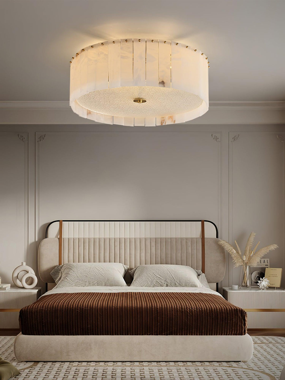 Elde albasten plafondlamp