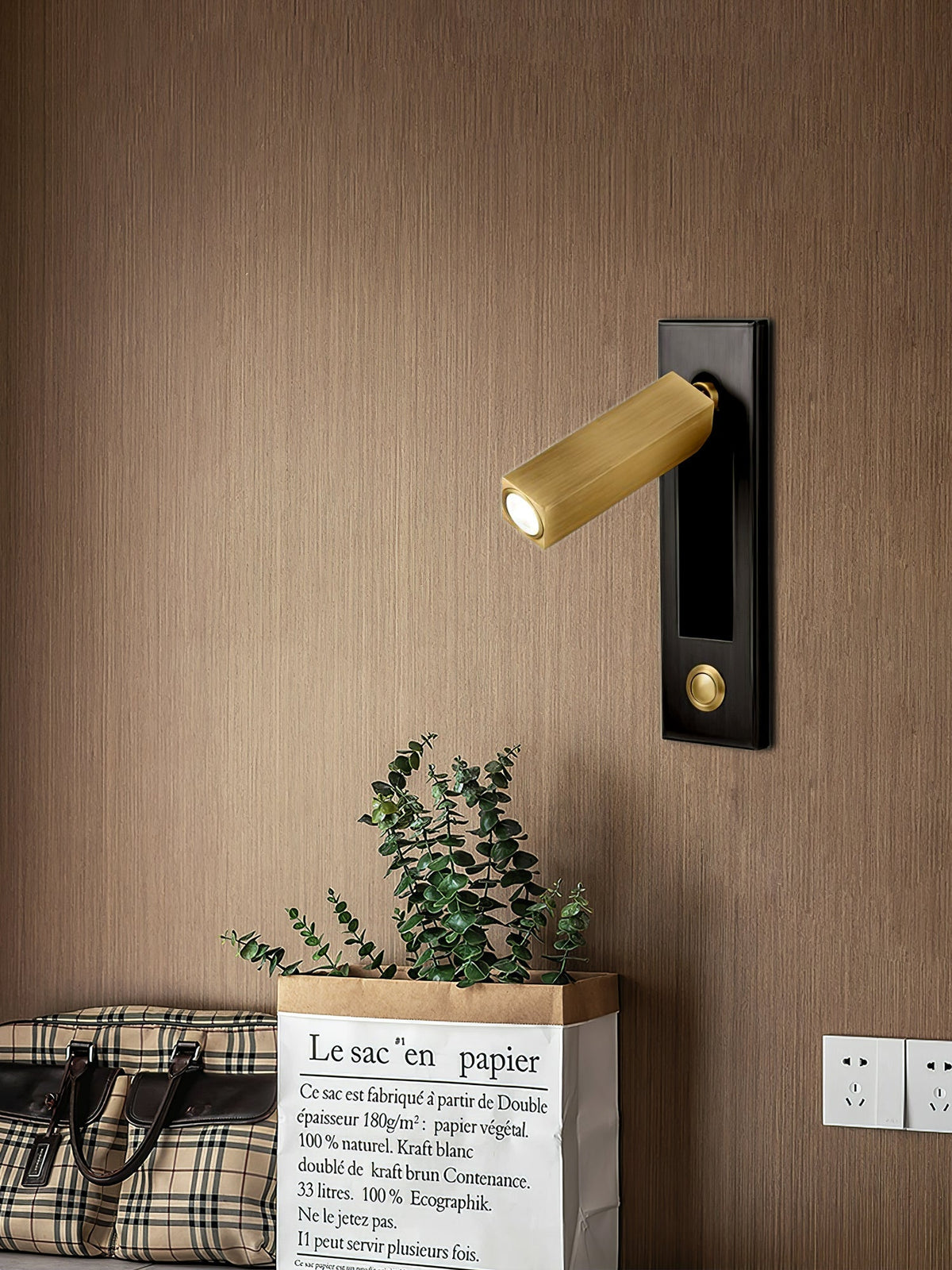 Velerelia ingebouwde wandlamp met stekker
