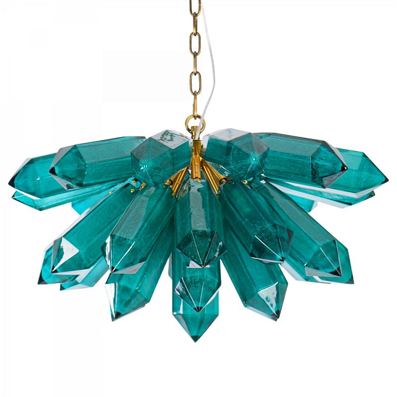 Luxalira kroonluchter Emerald kristal stervormig Goud