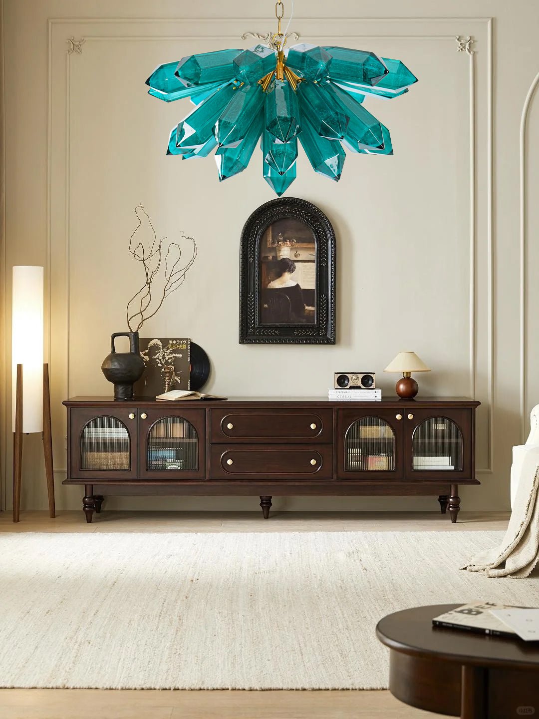 Luxalira kroonluchter Emerald kristal stervormig Goud