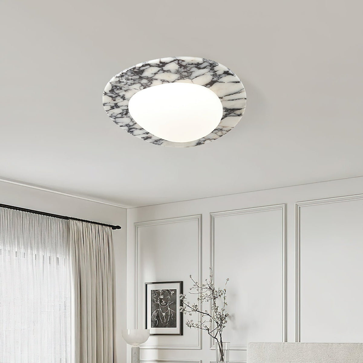 Marbled plafondlamp