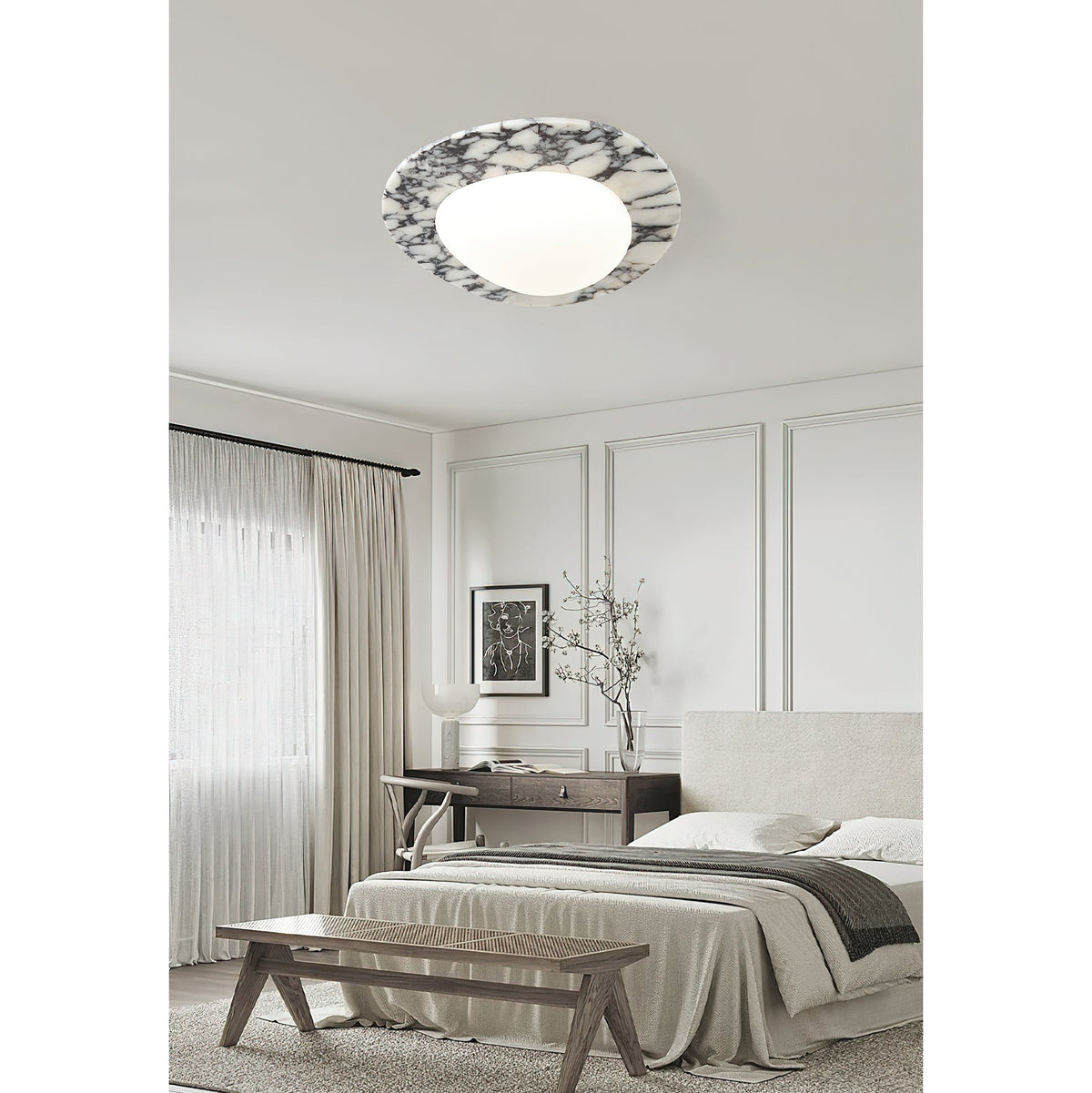 Marbled plafondlamp