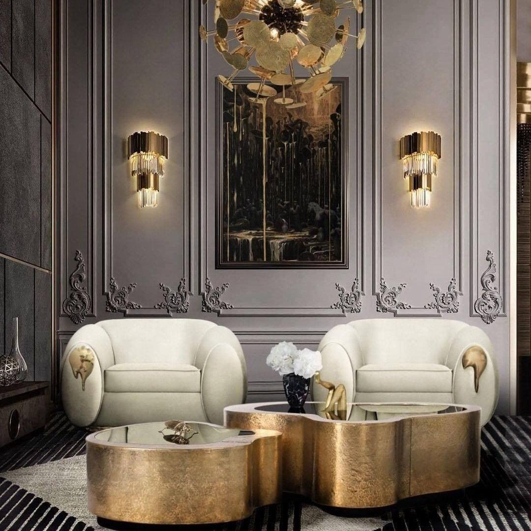 Vevyniel Postmodern luxe Empire Kristal wandlamp