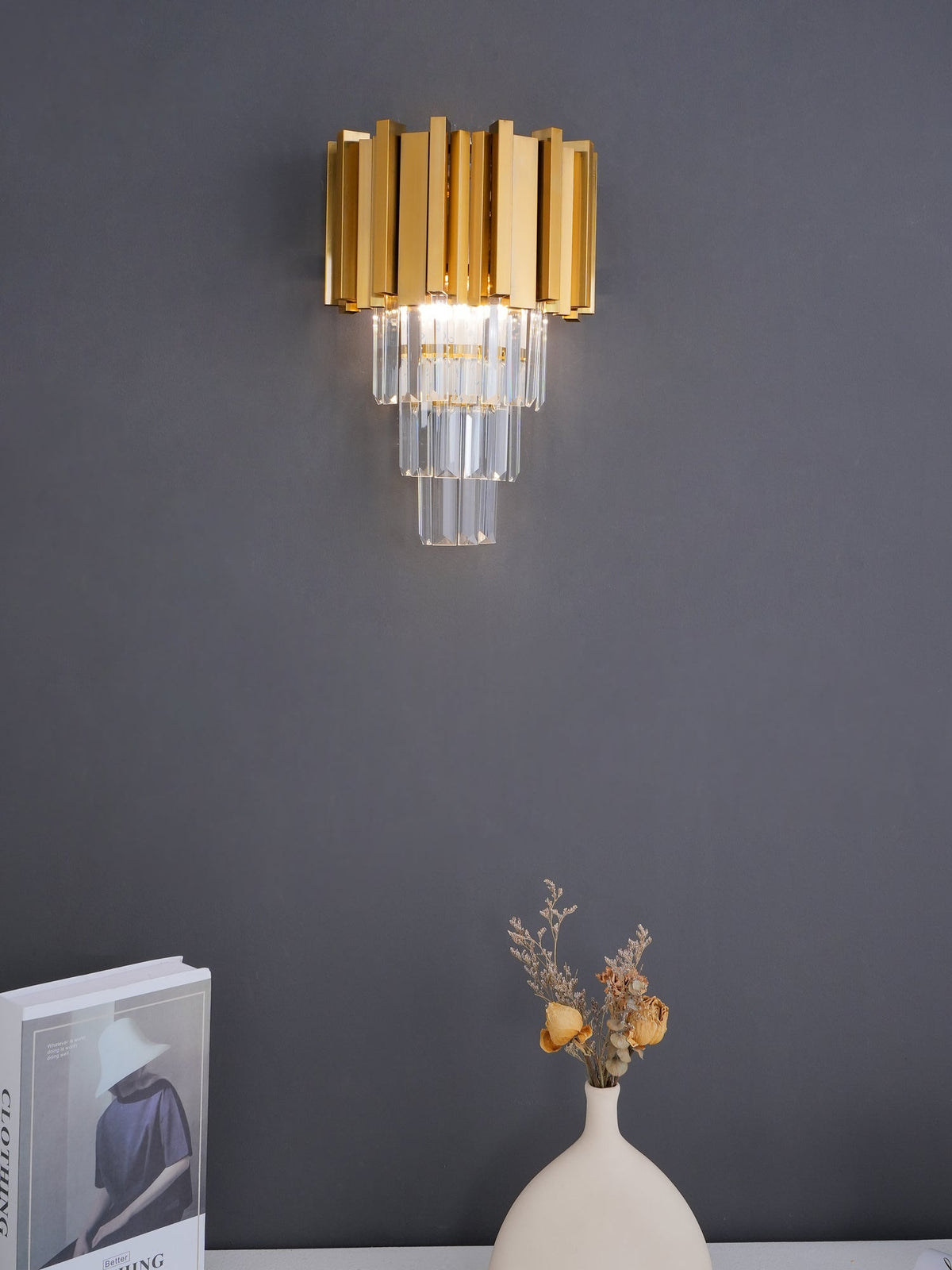 Vevyniel Postmodern luxe Empire Kristal wandlamp