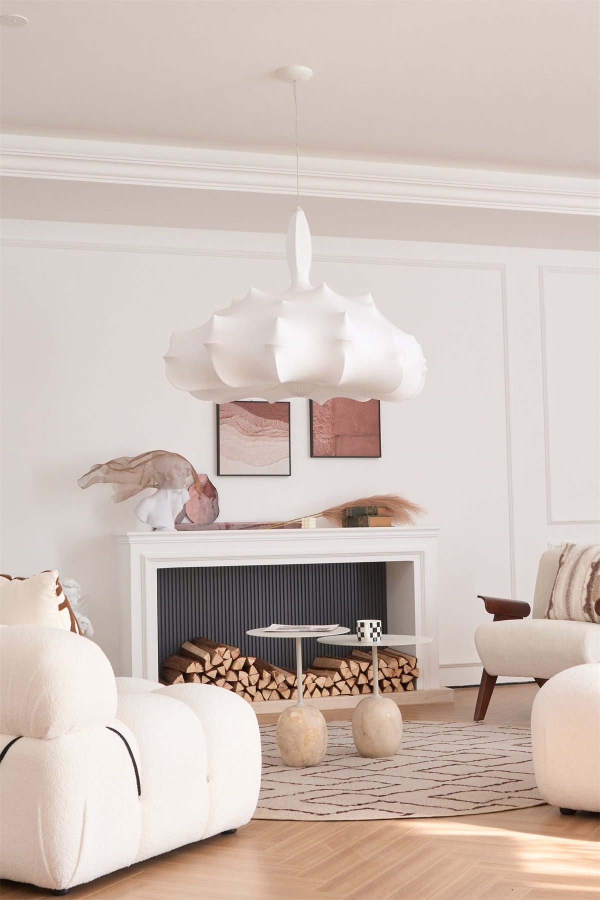 Soti moderne hanglamp van zijde