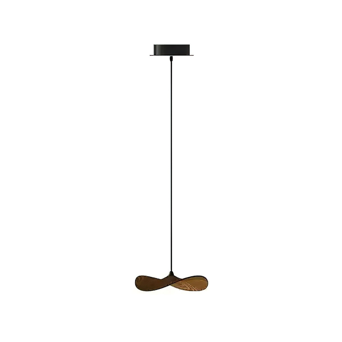 Abbott Moderne minimalistische kroonluchter met leeg houten bloemblaad