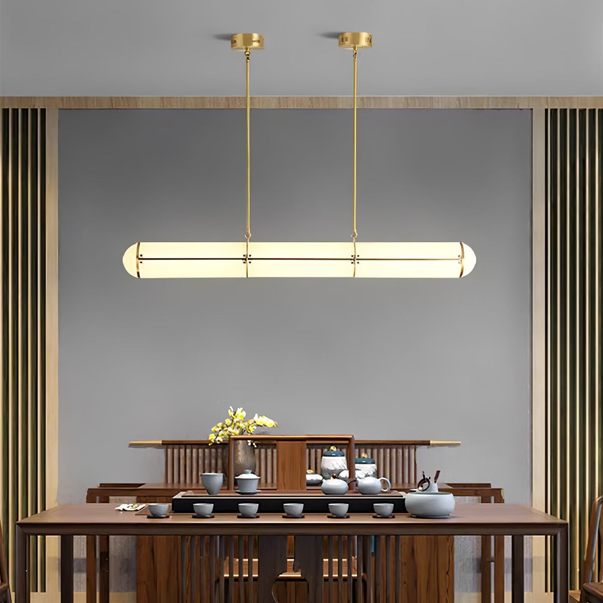 Rivenette hanglamp cilindrisch eindeloos voor eetkamer
