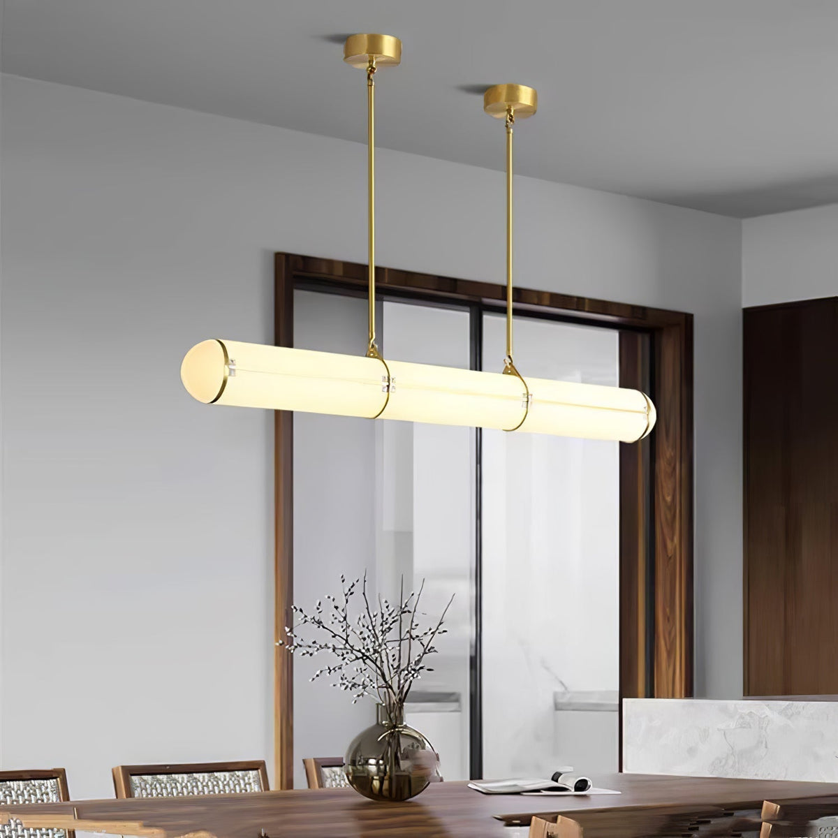 Rivenette hanglamp cilindrisch eindeloos voor eetkamer