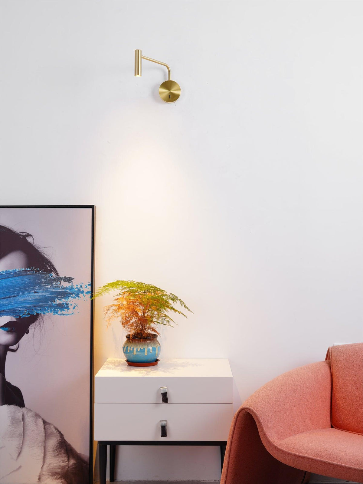 Kiroxen Minimalistische wandlamp met LED-schijf