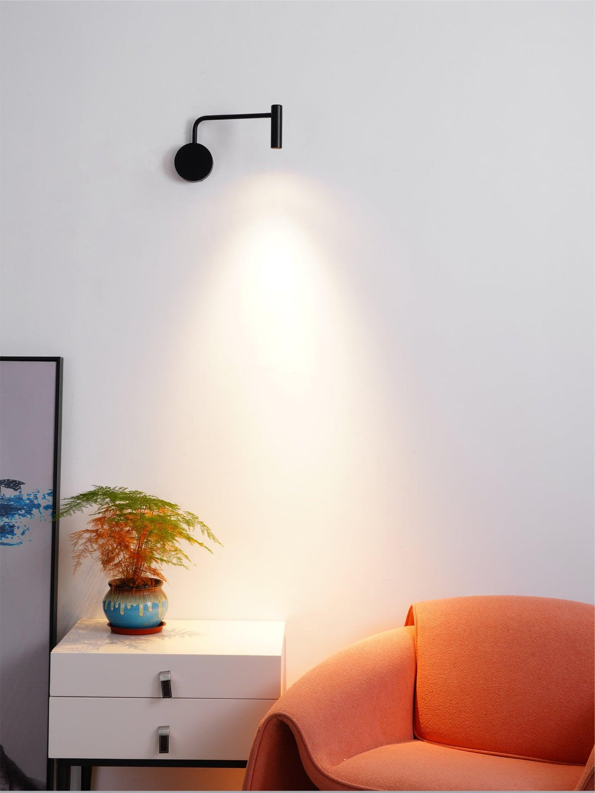 Kiroxen Minimalistische wandlamp met LED-schijf