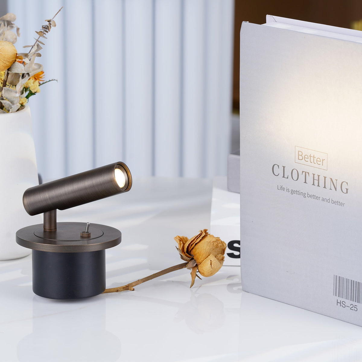 Galenor moderne minimalistische lees-wandlamp