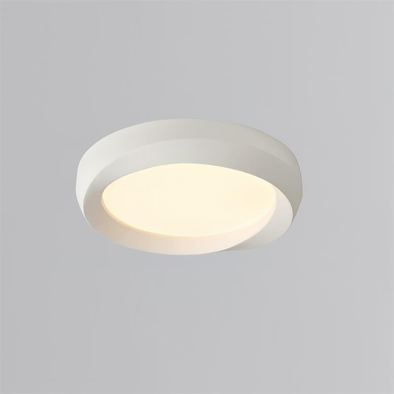 Elin plafondlamp van hars met zachte gebogen lijst in neutrale tinten