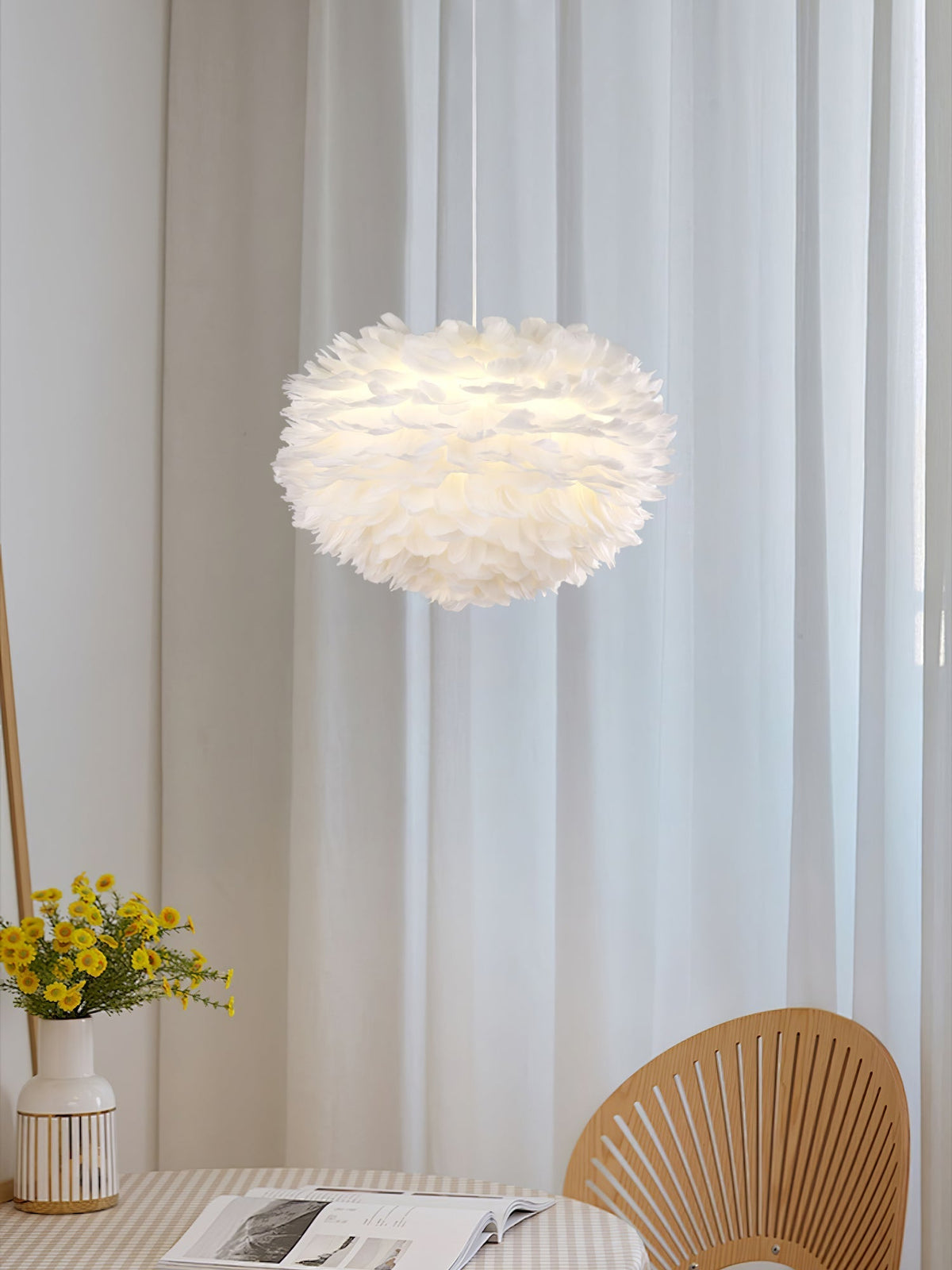 Deveno Feathers hanglamp