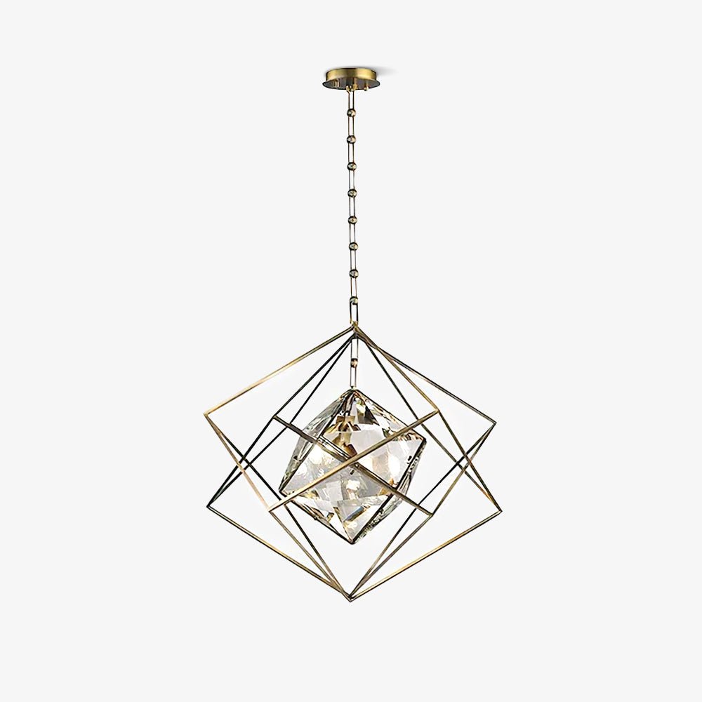 Zovin messing & kristal glamoureus hanglamp