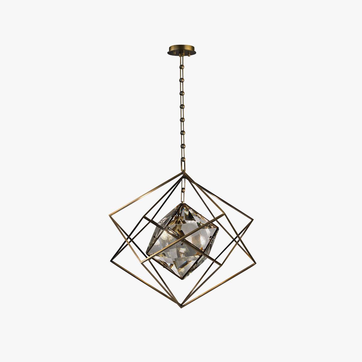 Zovin messing & kristal glamoureus hanglamp