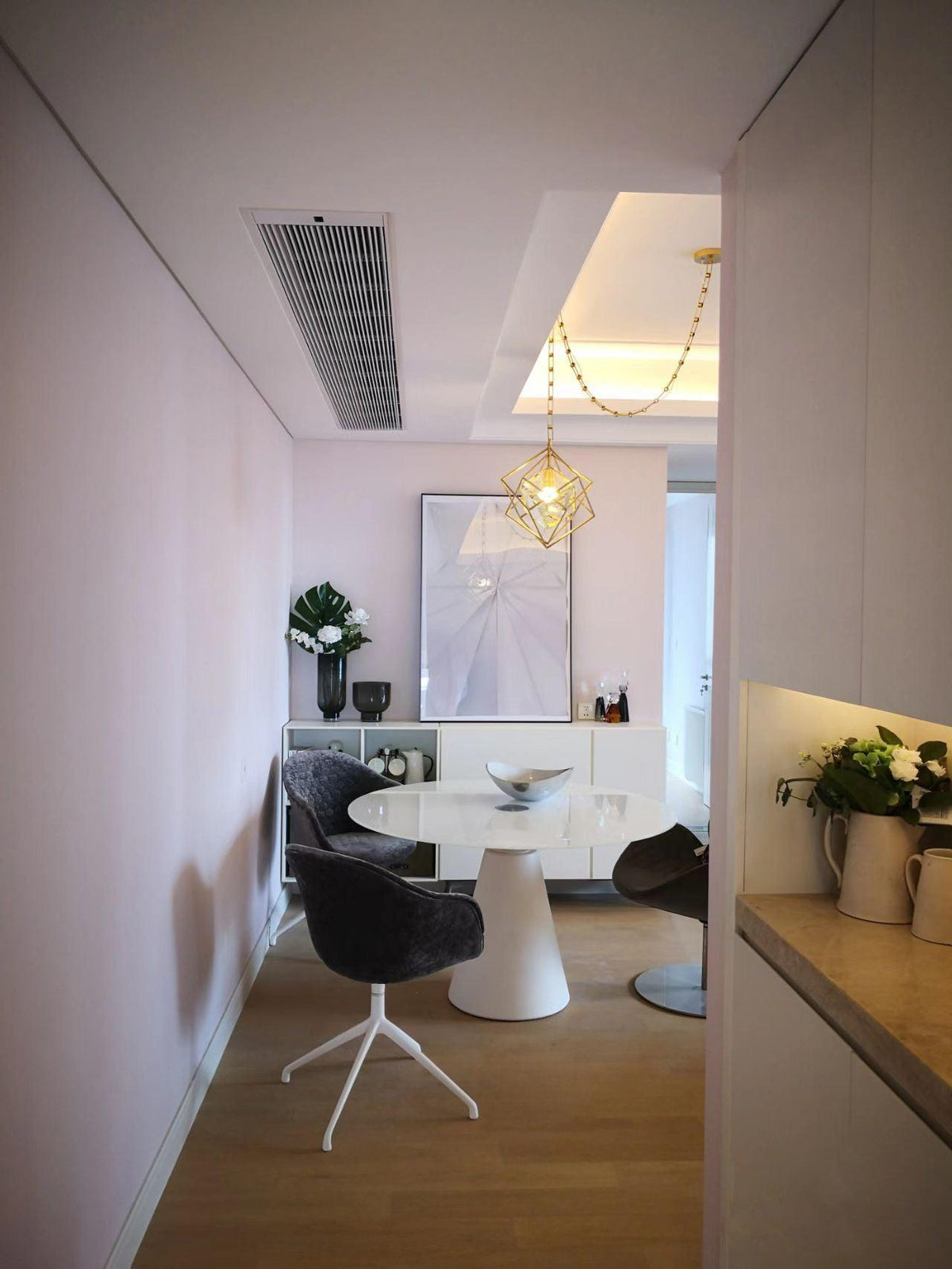 Zovin messing & kristal glamoureus hanglamp