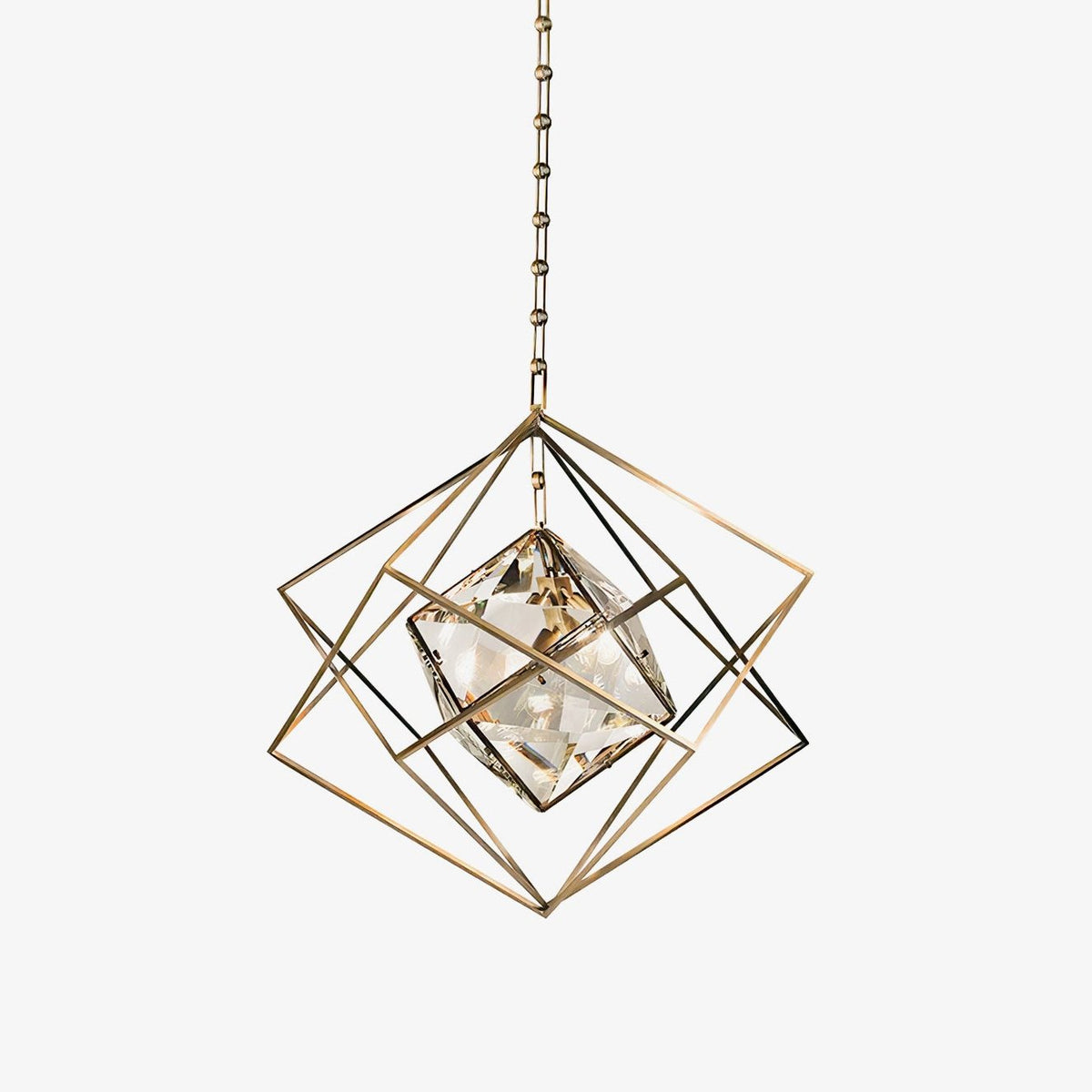 Zovin messing & kristal glamoureus hanglamp