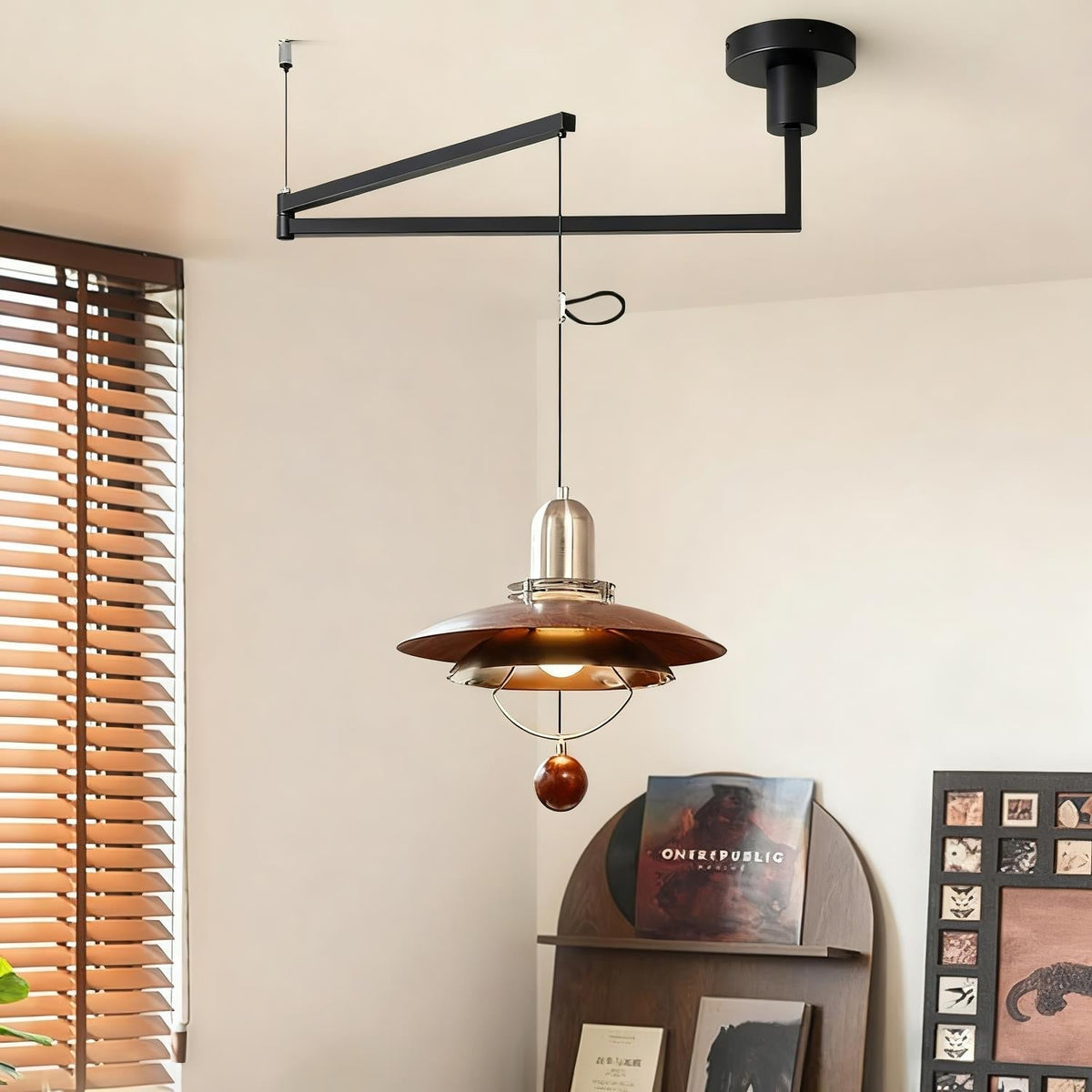 Leontis Swing Arm hanglamp