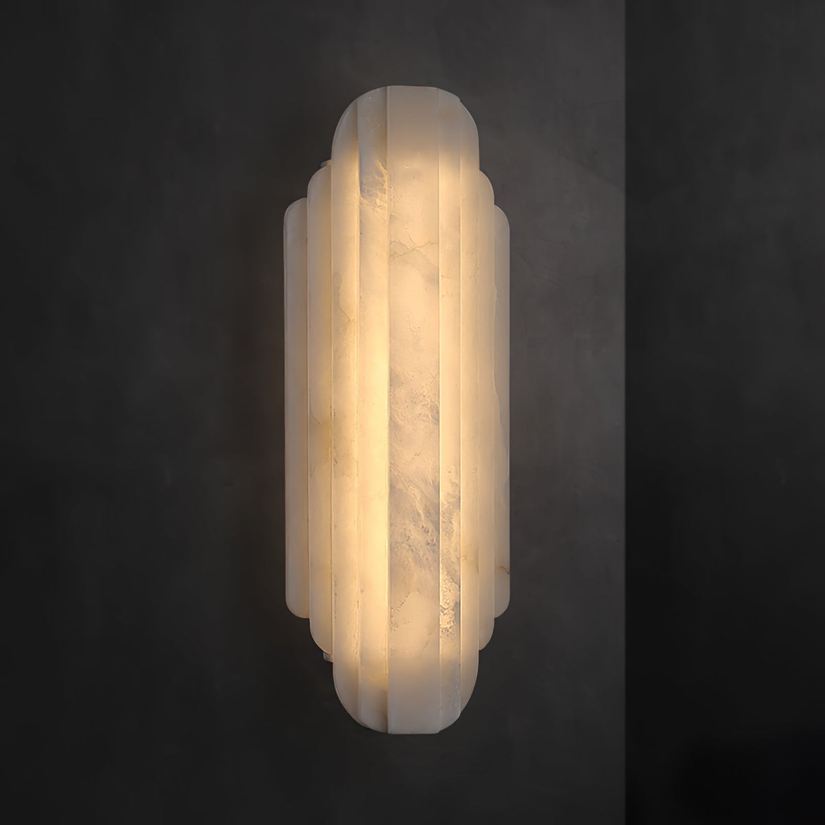 Avenanina Art Deco albasten wandlamp