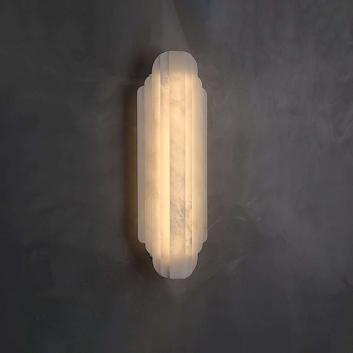 Avenanina Art Deco albasten wandlamp