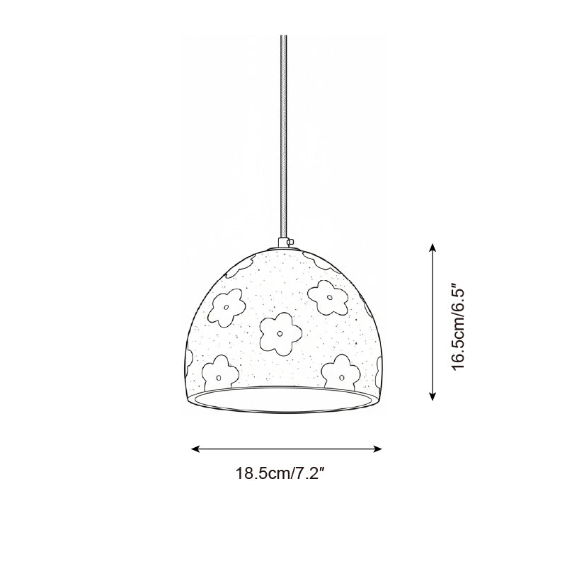Caleaya hanglamp grijs cement modern woonkamer | Cielum