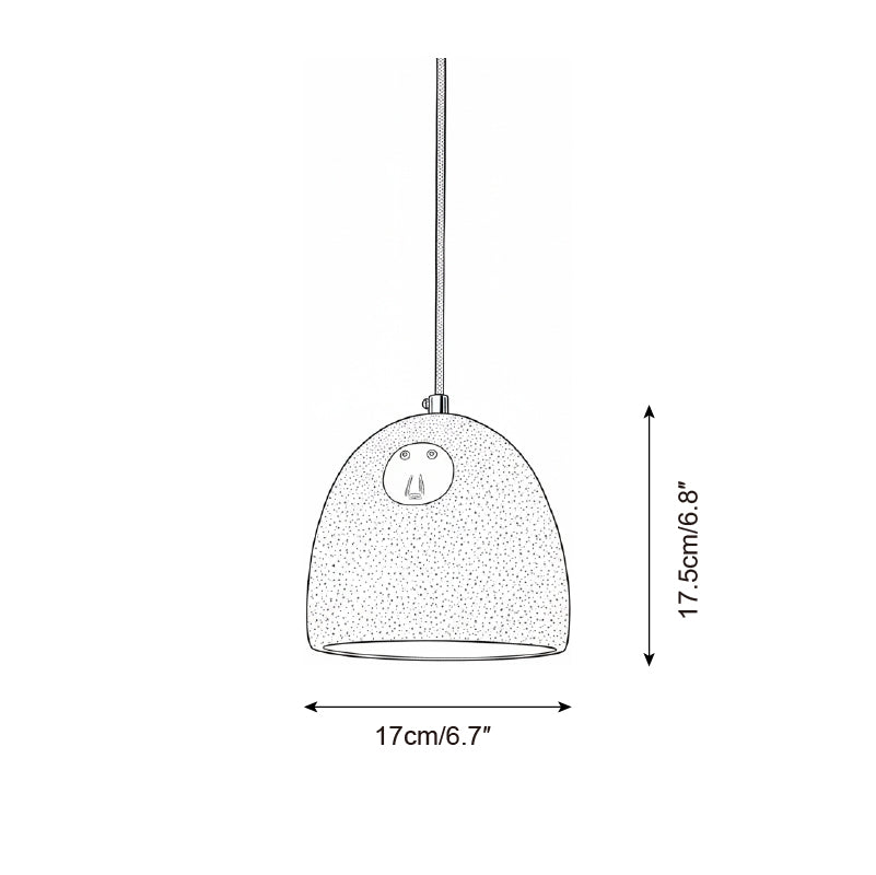Caleaya hanglamp grijs cement modern woonkamer | Cielum