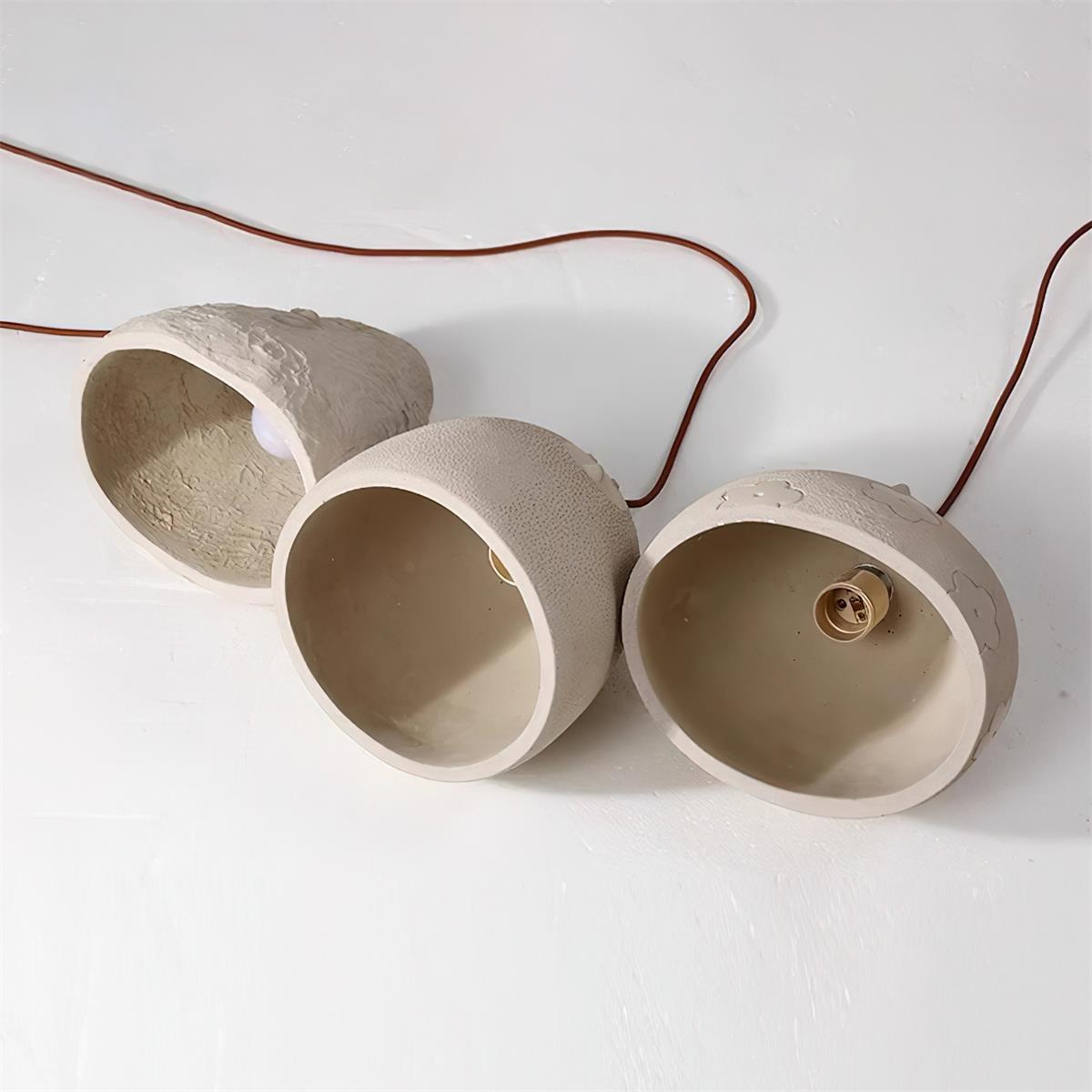 Caleaya hanglamp grijs cement modern woonkamer | Cielum