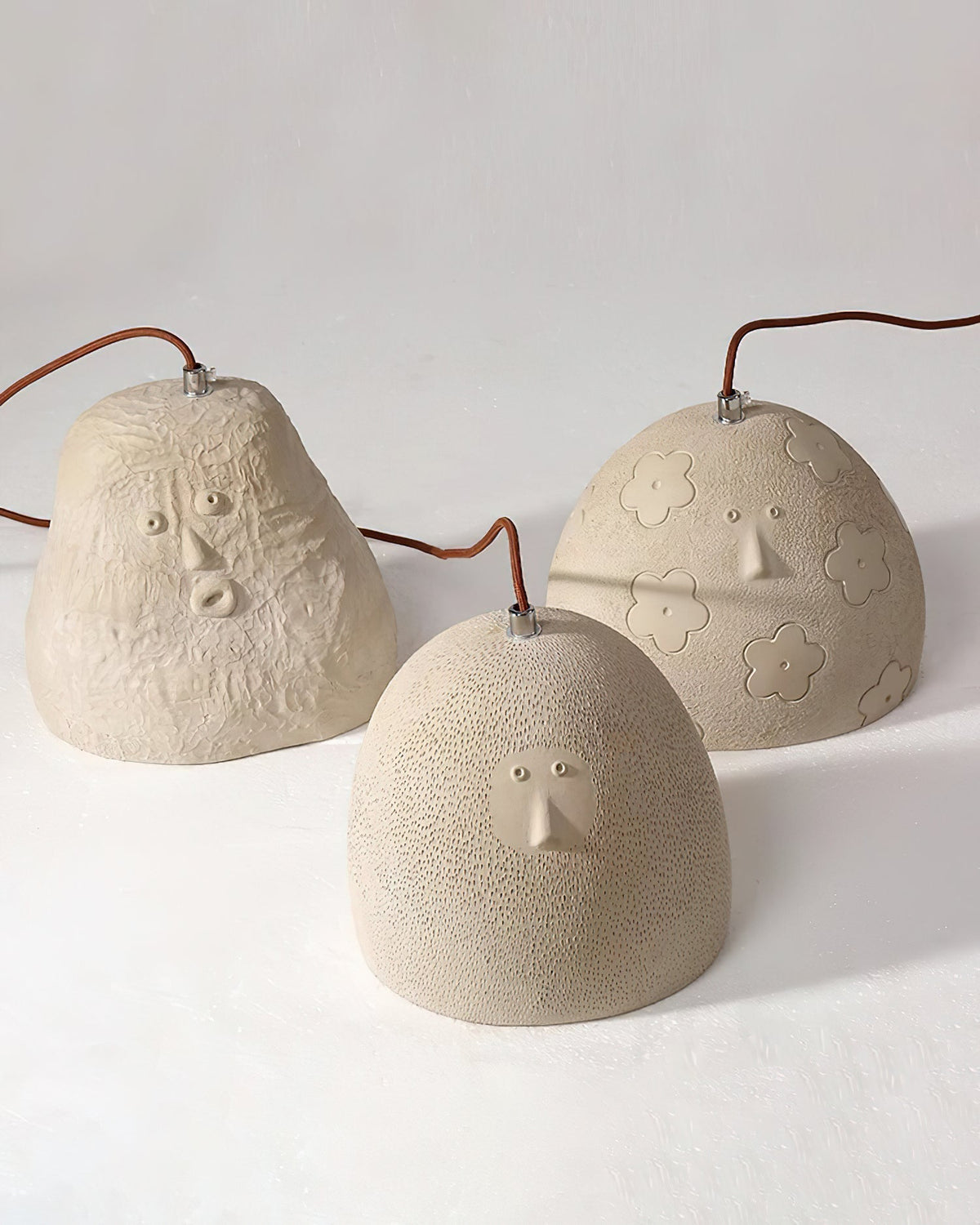 Caleaya hanglamp grijs cement modern woonkamer | Cielum