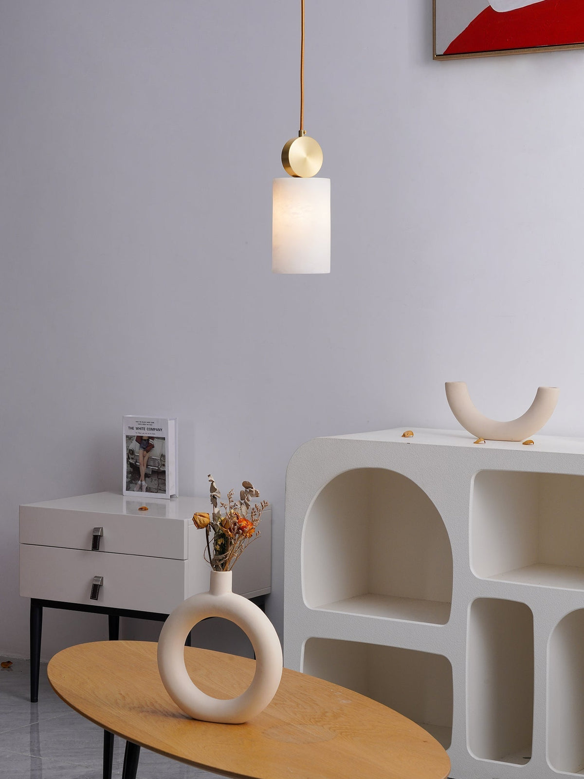 Salen hanglamp Albast & messing