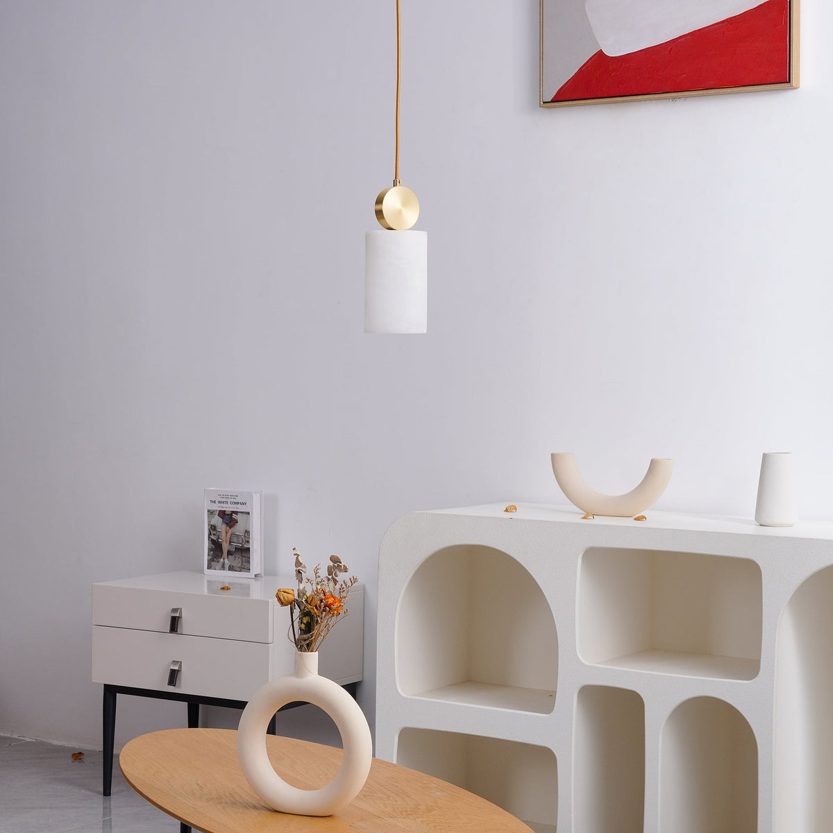 Salen hanglamp Albast & messing