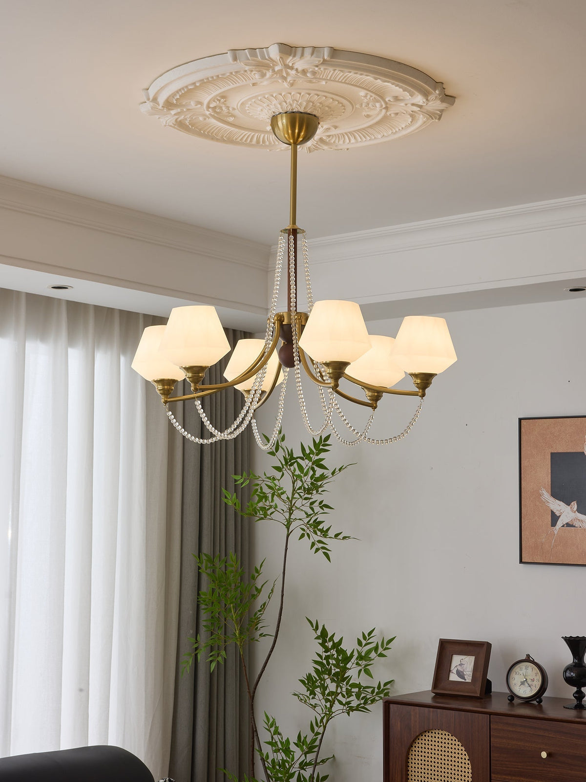 Othaus Traditionele Elegantie Vintage Hout Kroonluchter