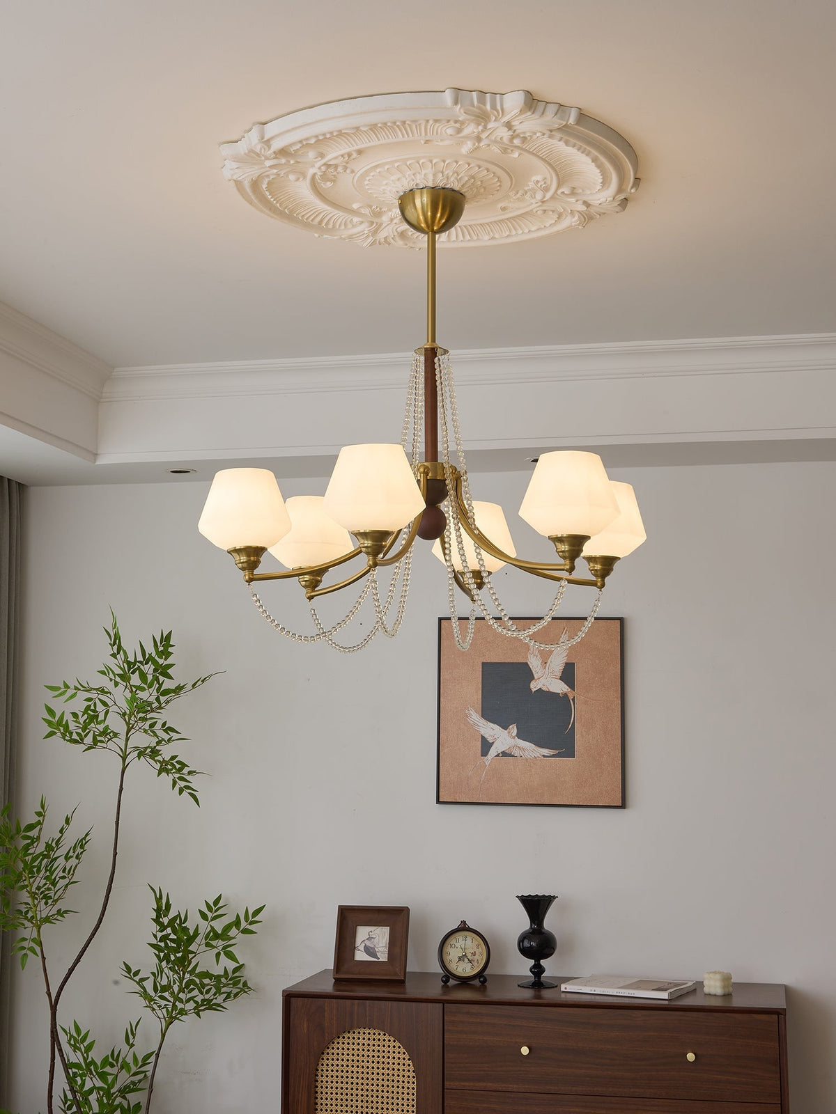 Othaus Traditionele Elegantie Vintage Hout Kroonluchter