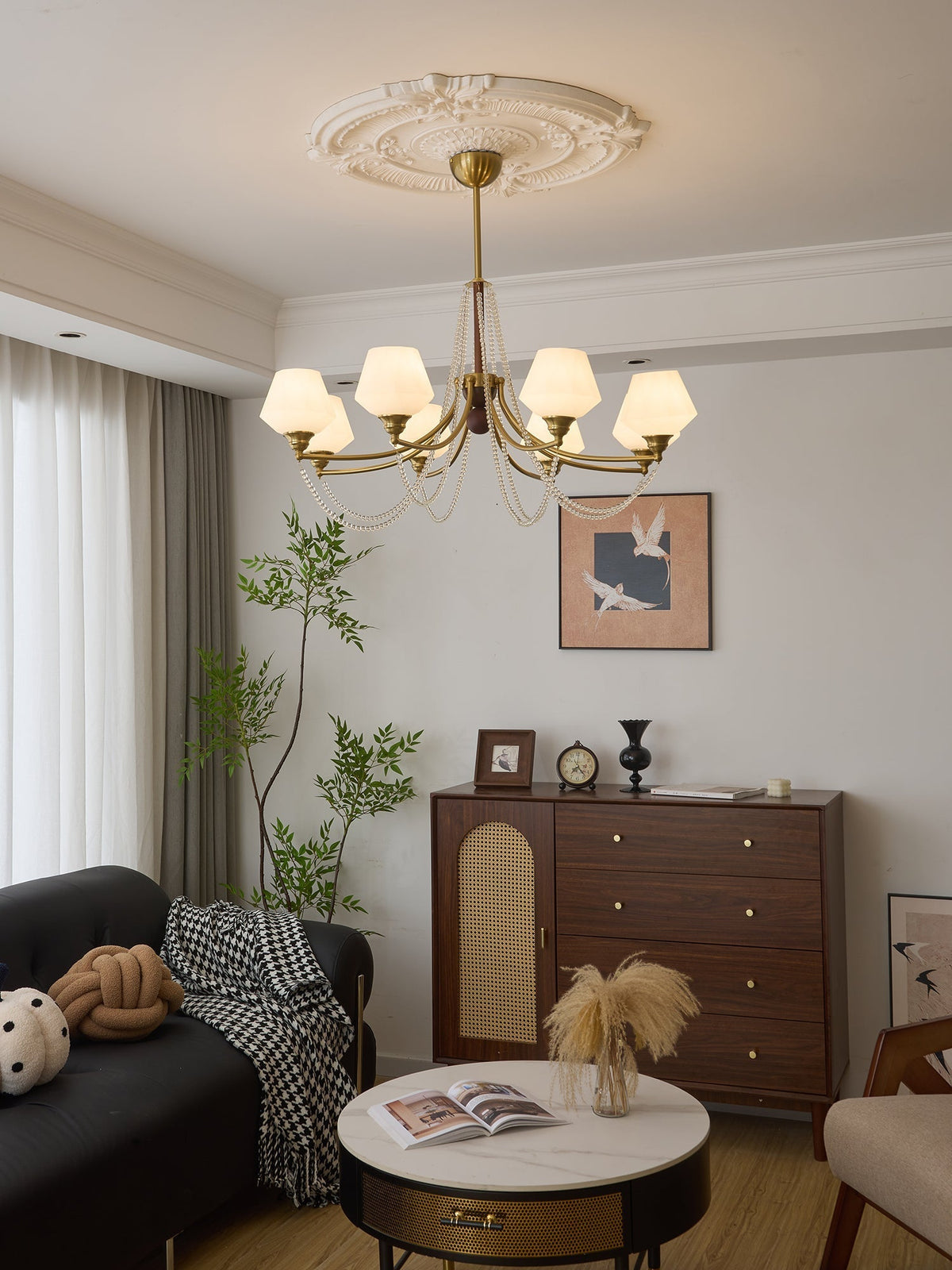 Othaus Traditionele Elegantie Vintage Hout Kroonluchter