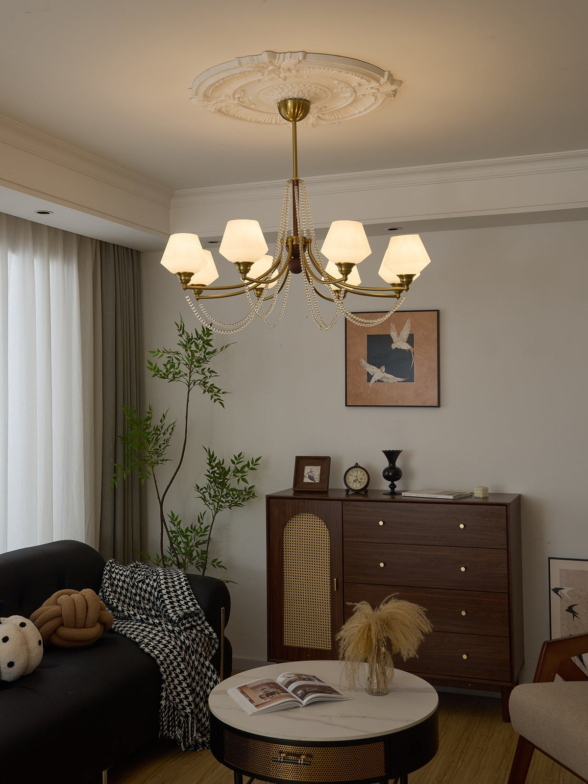 Othaus Traditionele Elegantie Vintage Hout Kroonluchter