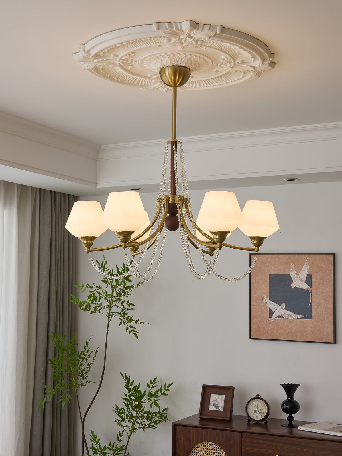 Othaus Traditionele Elegantie Vintage Hout Kroonluchter