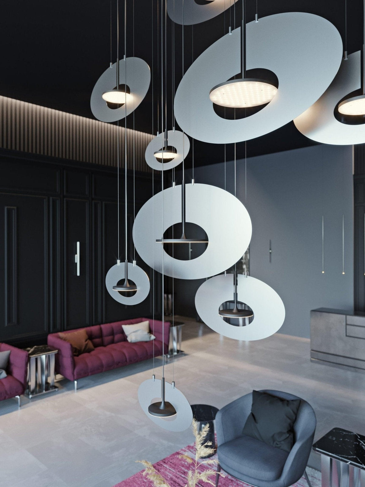 Sirixy hanglamp ovaal ring geometrisch