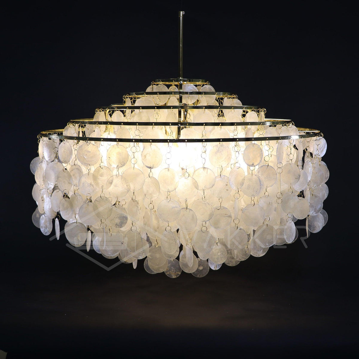 Rivena hanglamp Ronde Schelp Ring