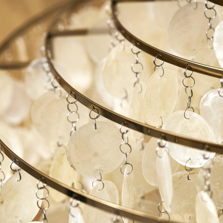 Rivena hanglamp Ronde Schelp Ring