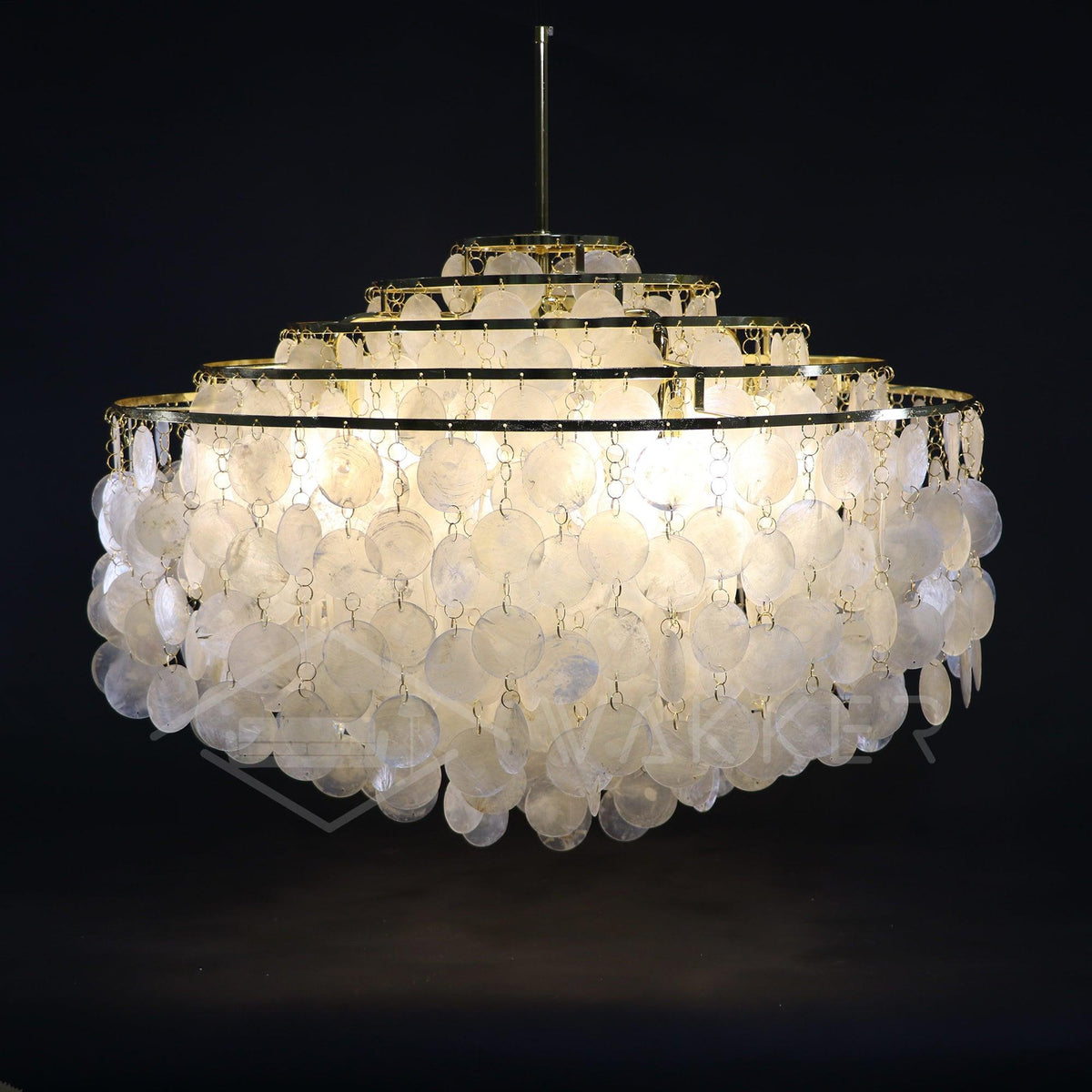 Rivena hanglamp Ronde Schelp Ring