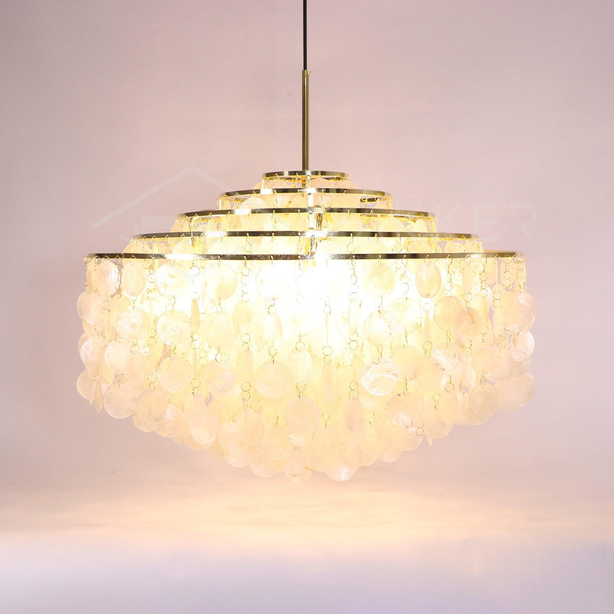 Rivena hanglamp Ronde Schelp Ring