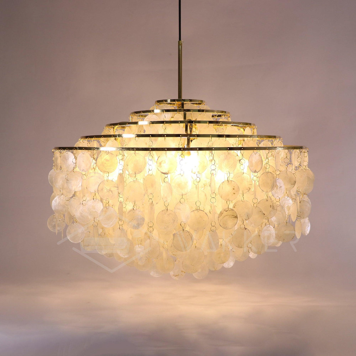 Rivena hanglamp Ronde Schelp Ring