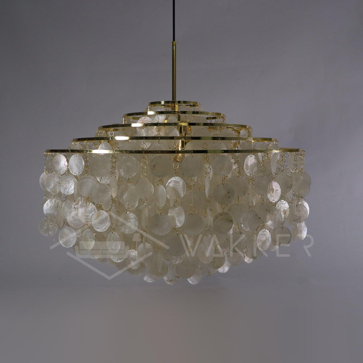 Rivena hanglamp Ronde Schelp Ring