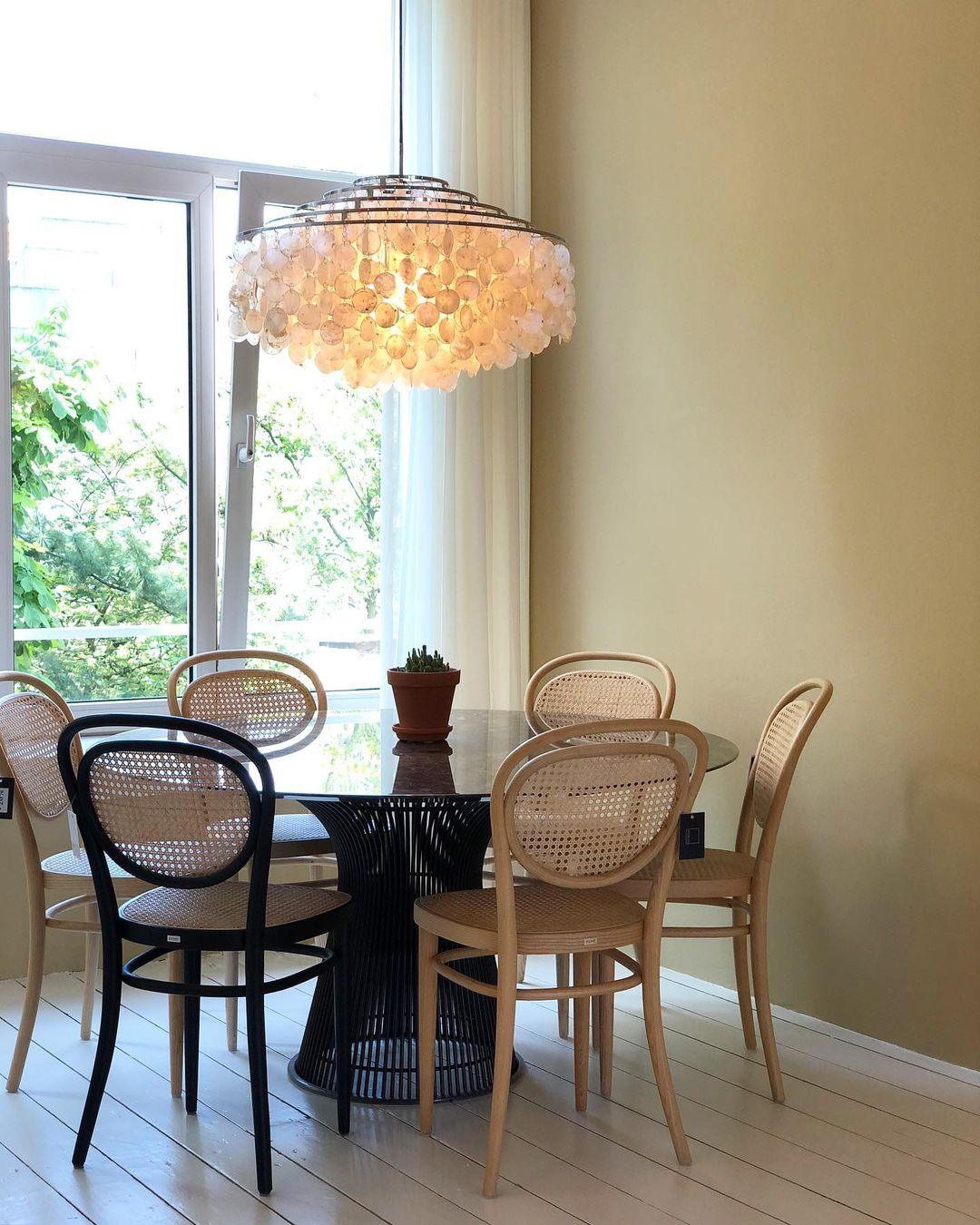 Rivena hanglamp Ronde Schelp Ring