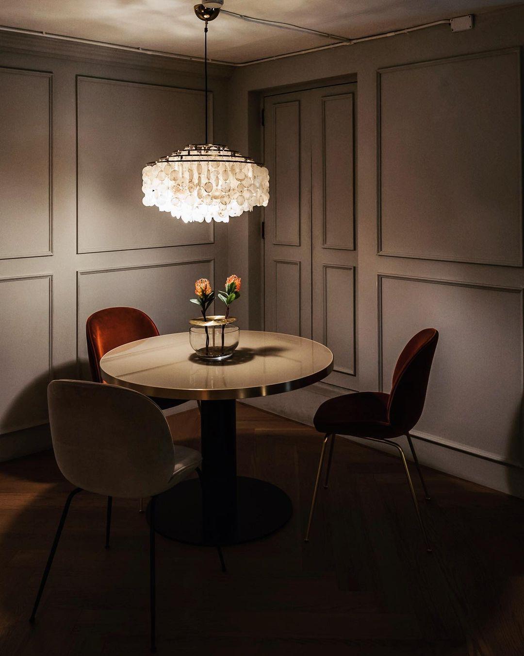 Rivena hanglamp Ronde Schelp Ring